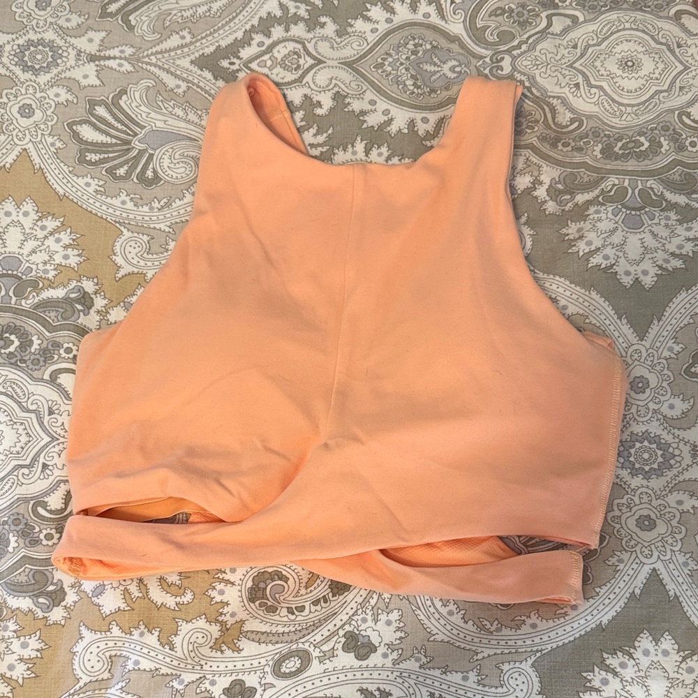 Athleta Peach Crop Top